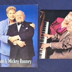 Jan and Mickey Rooney Live in Concert Program + Autographed Photo Insert Lot