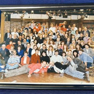 Original Cheers Framed Cast and Crew Photo